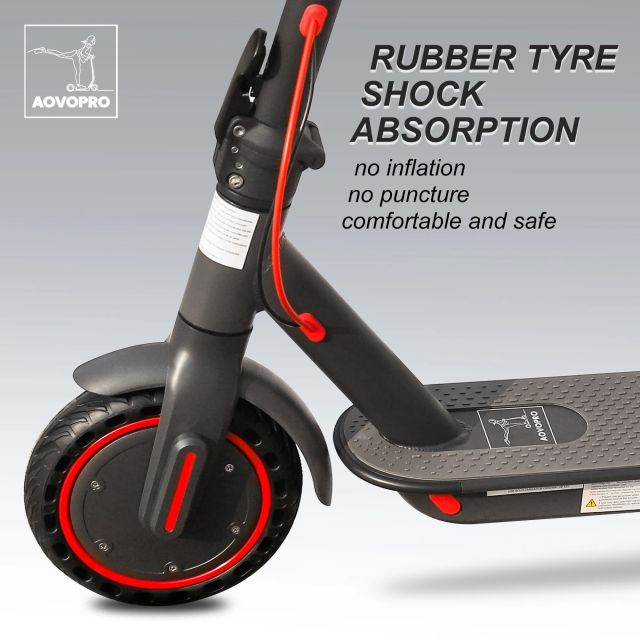 AOVOPRO ES80 Electric Scooter 350W Motor 10.5AH Battery 31KM/H Max35KM Super Range 8.5Inch Folding Adults APP Scooter